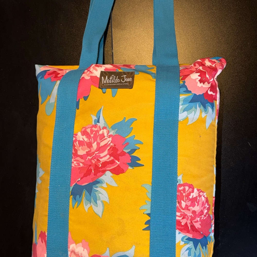 Matilda Jane Floral Beach Blanket - Yellow and Blue